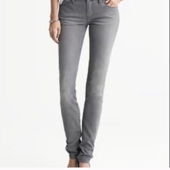 Banana Republic Grey Skinny Jeans - Picture 1 of 8